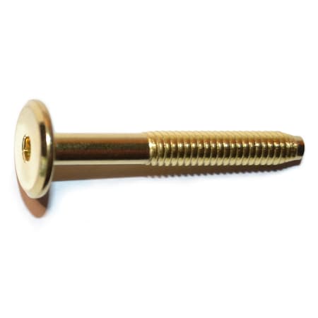 Midwest Fastener 20 (Coarse), 1.97" Brl Lg, Steel Brass, 10 PK 31604